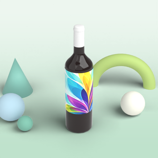 Glass Beverage Bottle
